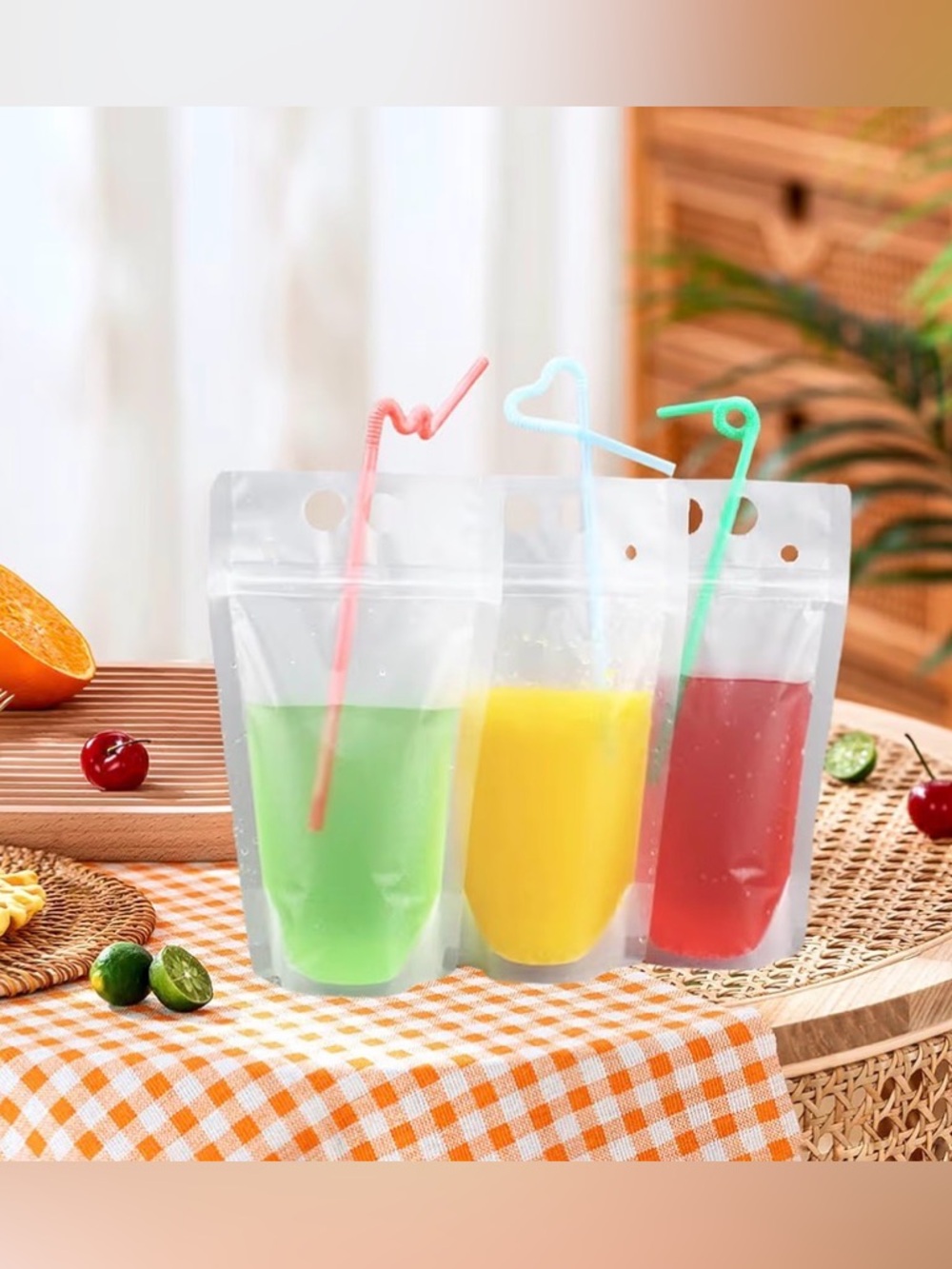 Reusable Party Drink Pouches
